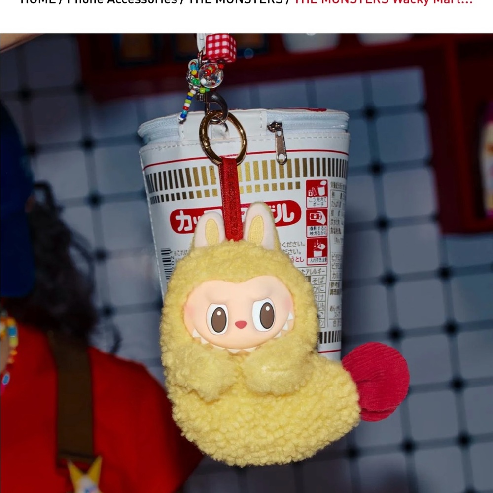 Labubu Shrimp Tempura The Monsters Earphone Case Keychain - Picture 5 of 5